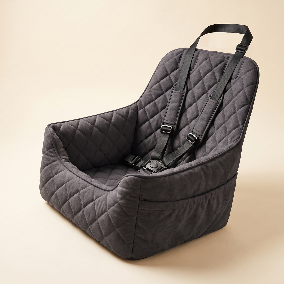 SnugRide Pet Car Seat - Dark Grey