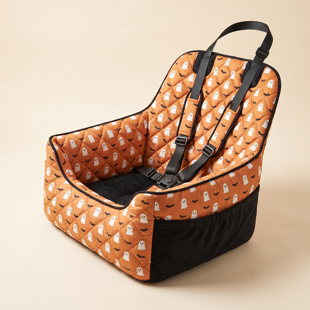 SnugRide Pet Car Seat - Ghostly Orange (Halloween)